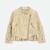 Suzi Metallic Biker Jacket Gold -Angels Face Negozio Suzi Jacket Gold Front