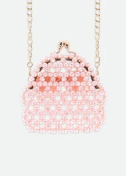 Sweetie Pearl Bag Blush Pink 9 Sweetie Pearl Bag Blush Pink -Angels Face Negozio Sweetie Bag Pink Back