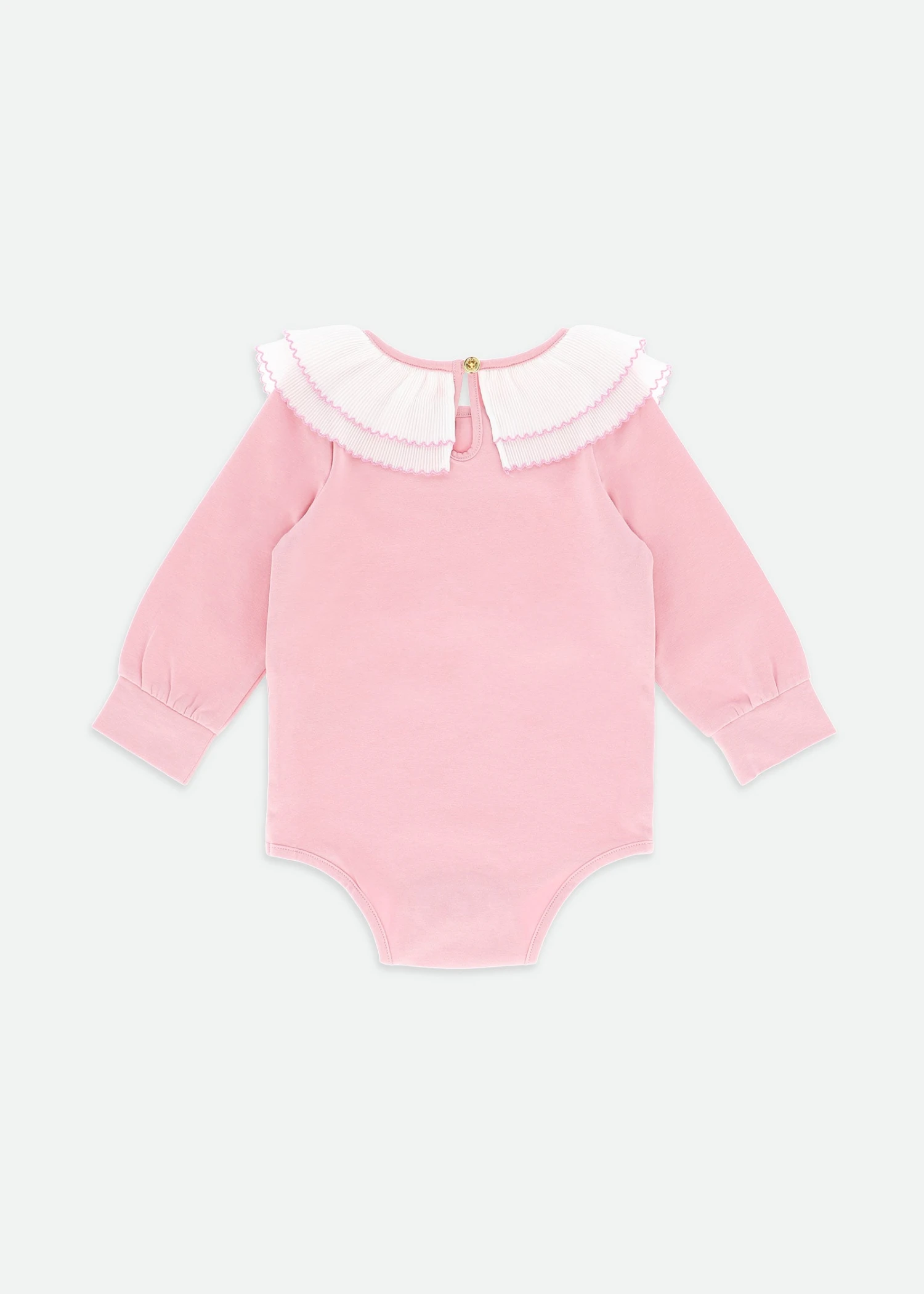 Tara Pleated Collar Babygrow Tea Rose 6 Tara Pleated Collar Babygrow Tea Rose - immagine 4