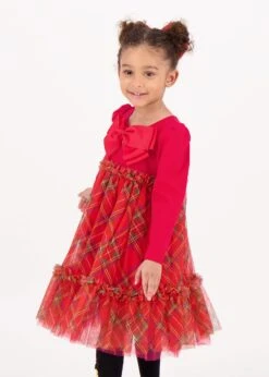 Tavia Tartan Dress Red -Angels Face Negozio Tavia Dress Red Lifestyle 1
