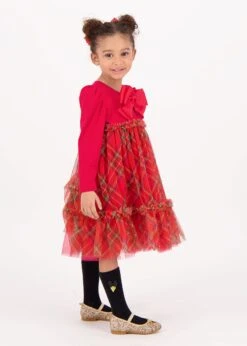 Tavia Tartan Dress Red -Angels Face Negozio Tavia Dress Red Lifestyle 2
