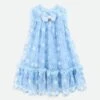 Tilly Sequin Flower Tulle Dress Pale Blue -Angels Face Negozio Tilly Dress Blue Front