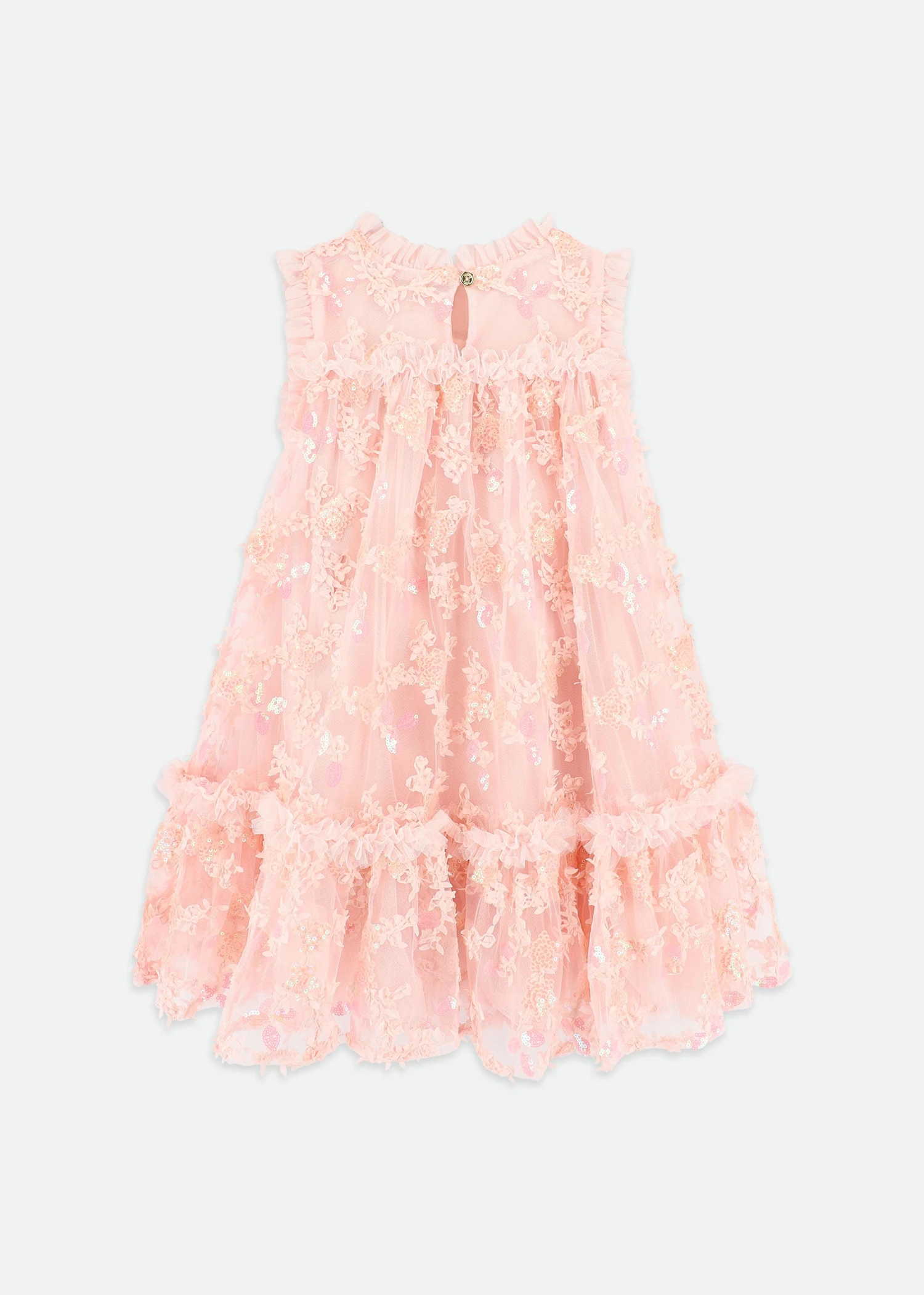 Tilly Sequin Flower Tulle Dress Pale Pink 9 Tilly Sequin Flower Tulle Dress Pale Pink - immagine 7