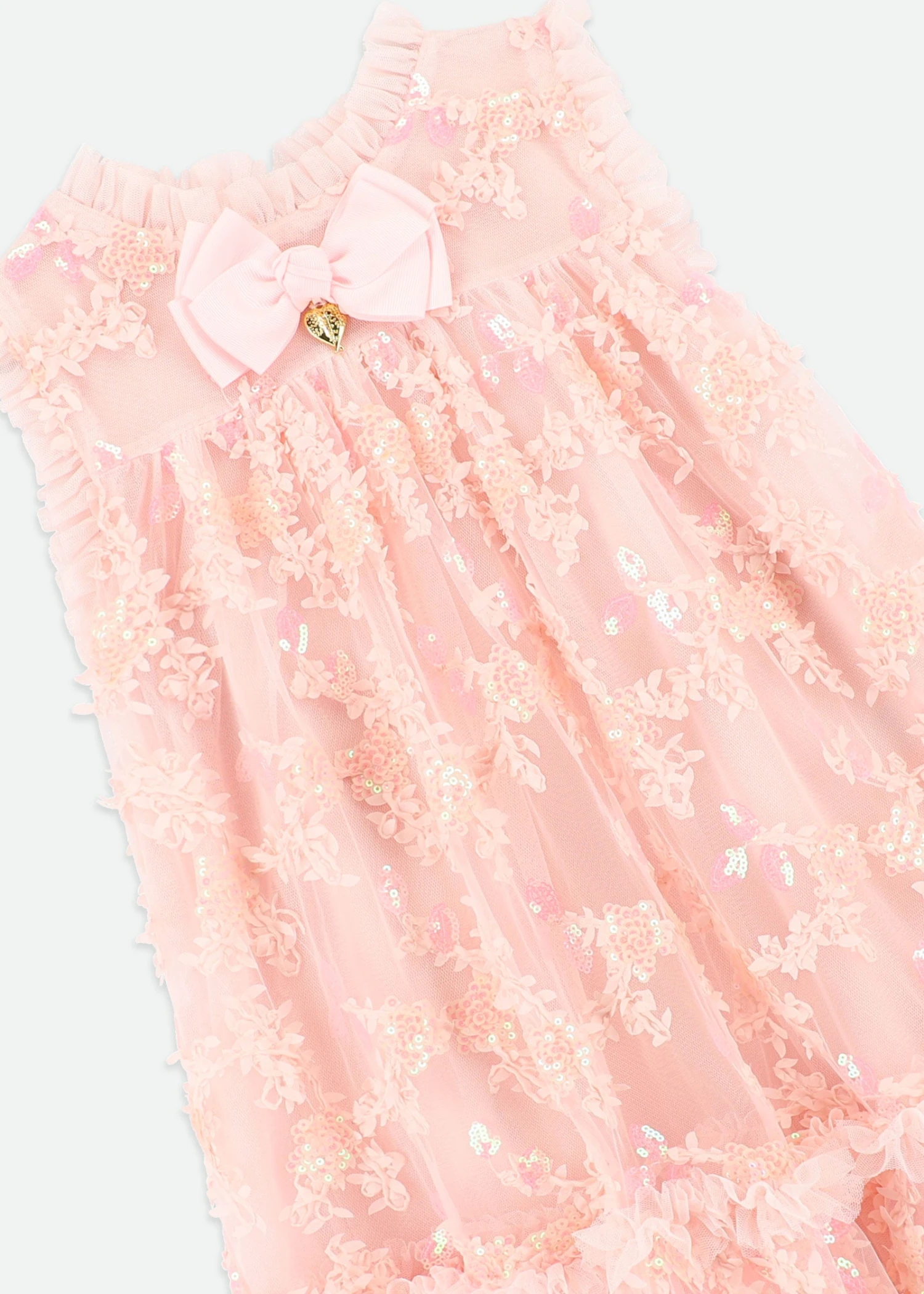 Tilly Sequin Flower Tulle Dress Pale Pink 8 Tilly Sequin Flower Tulle Dress Pale Pink - immagine 6
