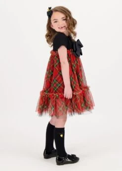 Tory Tartan Dress Black -Angels Face Negozio Tory Dress Black Lifestyle 1