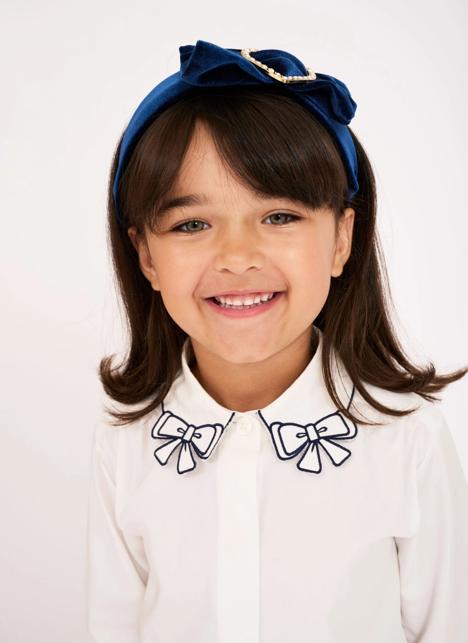 Trudie Blouse White/Navy 4 Trudie Blouse White/Navy - immagine 2