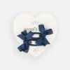 Two Pack Bow Clips Navy 1 Two Pack Bow Clips Navy -Angels Face Negozio Two Bow Navy Card