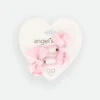 Two Pack Bow Clips Pink -Angels Face Negozio Two Bow Pink Card