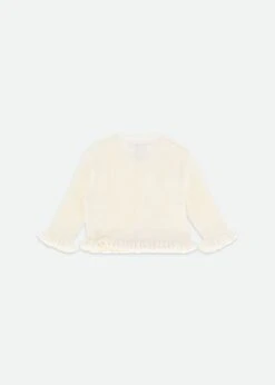 Tyler Baby Ribbed Cardigan Vanilla -Angels Face Negozio Tyler Baby Cardigan Vanilla Back