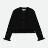Tyler Ribbed Cardigan Black