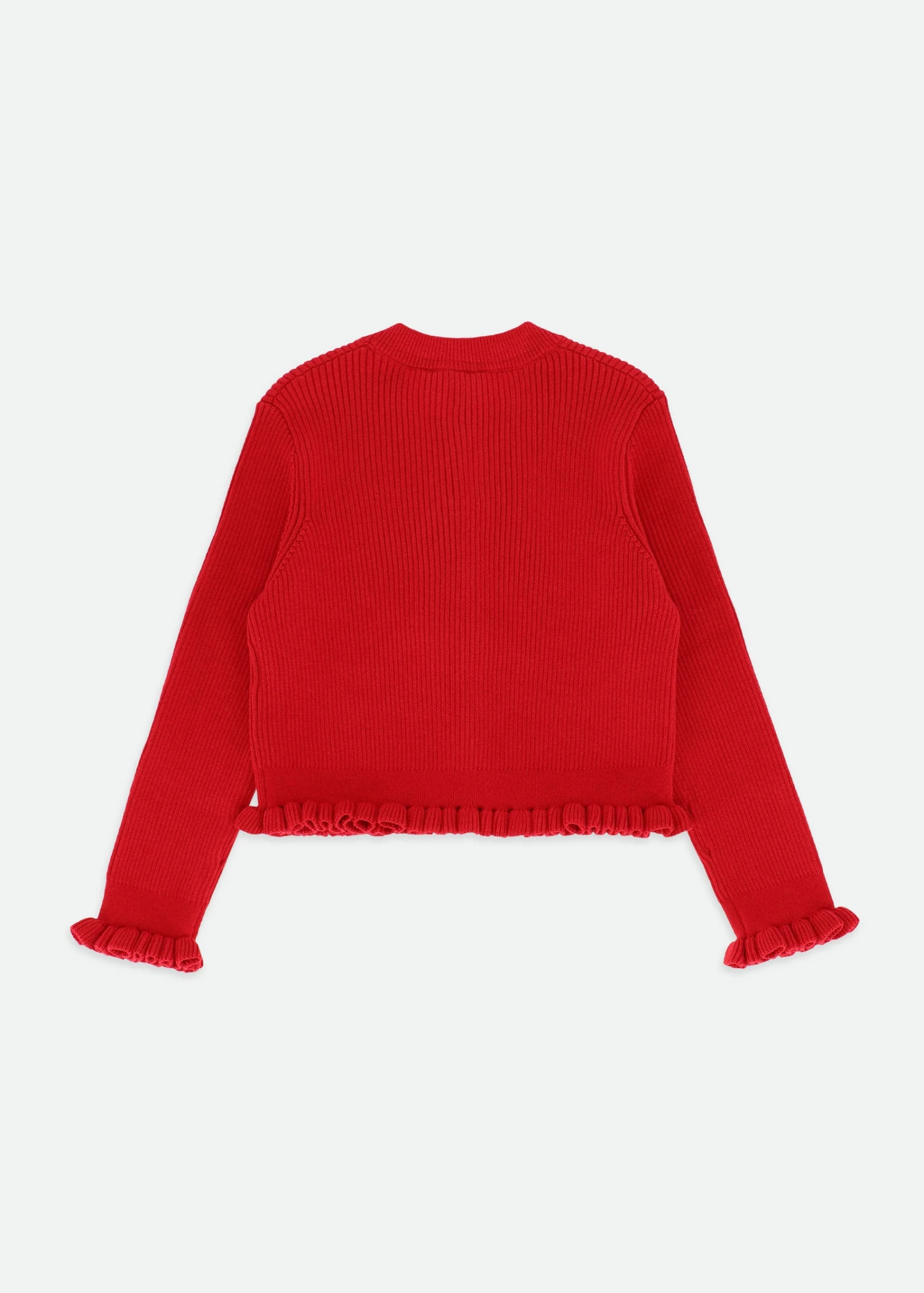 Tyler Ribbed Cardigan Red 7 Tyler Ribbed Cardigan Red - immagine 5