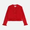 Tyler Ribbed Cardigan Red