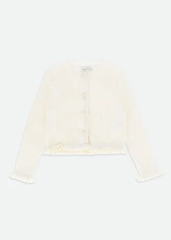 Tyler Ribbed Cardigan Vanilla