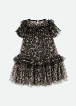 Victoria Tulle Leopard Dress Black 9 Victoria Tulle Leopard Dress Black -Angels Face Negozio Victoria Dress Leopard Back