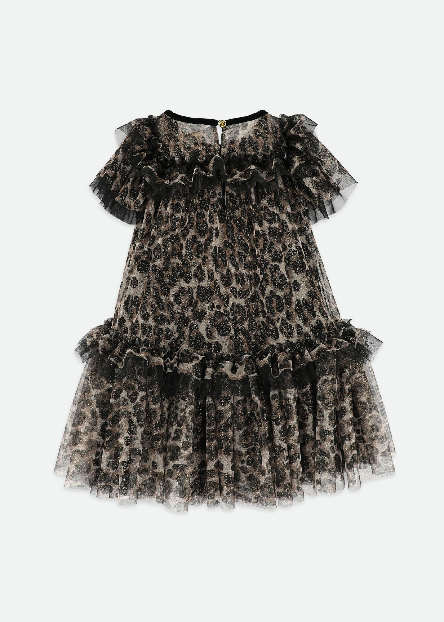 Victoria Tulle Leopard Dress Black 6 Victoria Tulle Leopard Dress Black - immagine 4