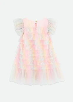 Waterfall Tulle Dress Rainbow -Angels Face Negozio Waterfall Dress Rainbow Back