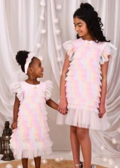 Waterfall Tulle Dress Rainbow -Angels Face Negozio Waterfall Dress Rainbow Lifestyle 2