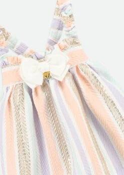 Wave Stripe Jacquard Top Gold Multi -Angels Face Negozio Wave Top Multi Detail