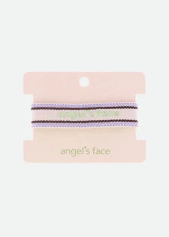 Woven Logo Bracelet Lilac -Angels Face Negozio Woven Bracelet Lilac Card