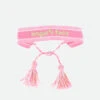 Woven Logo Bracelet Rose