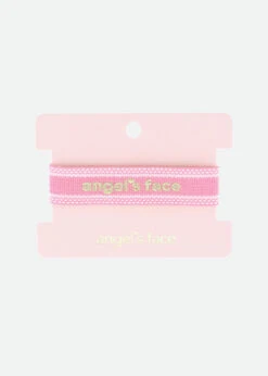 Woven Logo Bracelet Rose -Angels Face Negozio Woven Bracelet Rose Card
