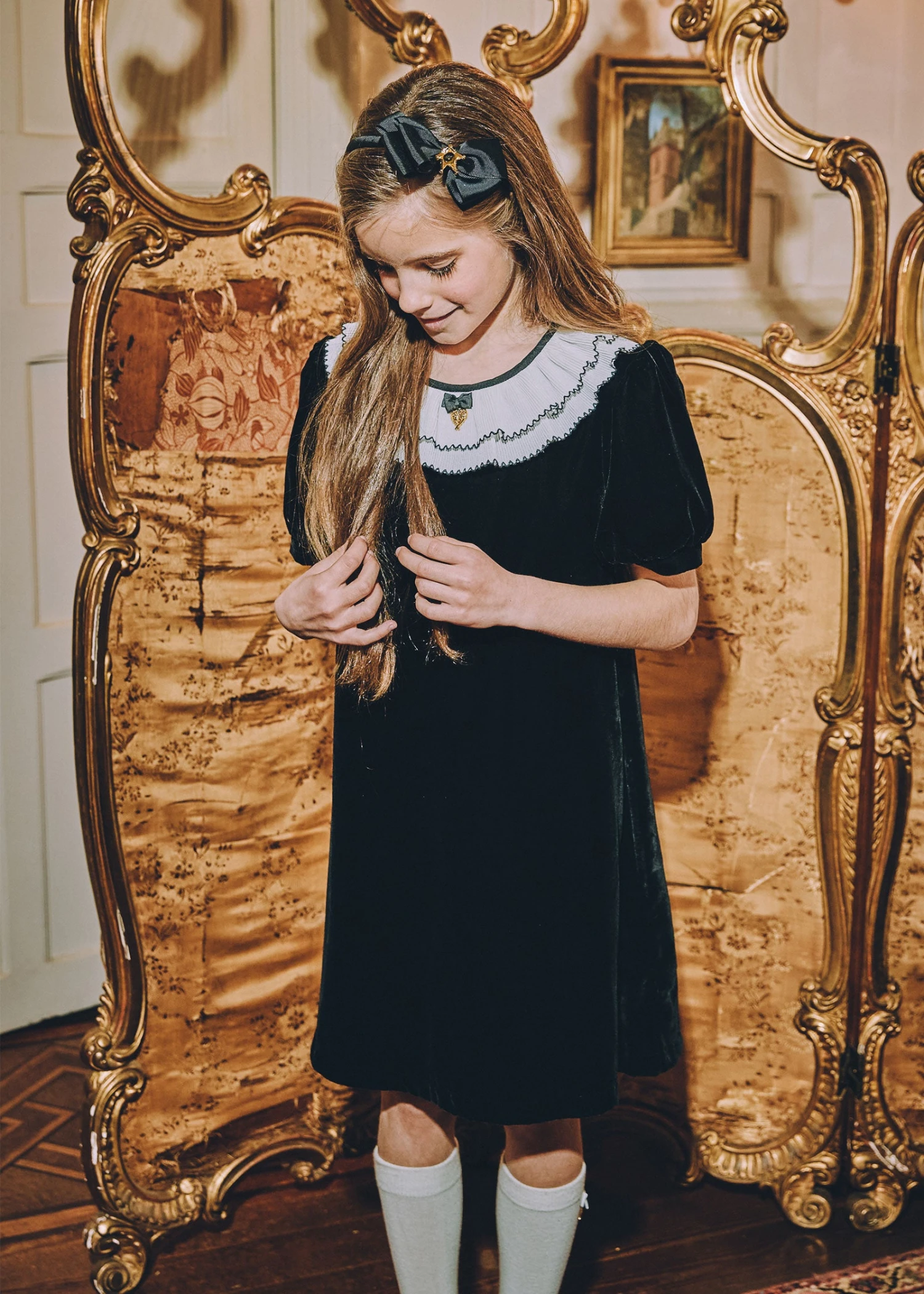 Oprah Velvet Dress Black 4 Oprah Velvet Dress Black - immagine 2